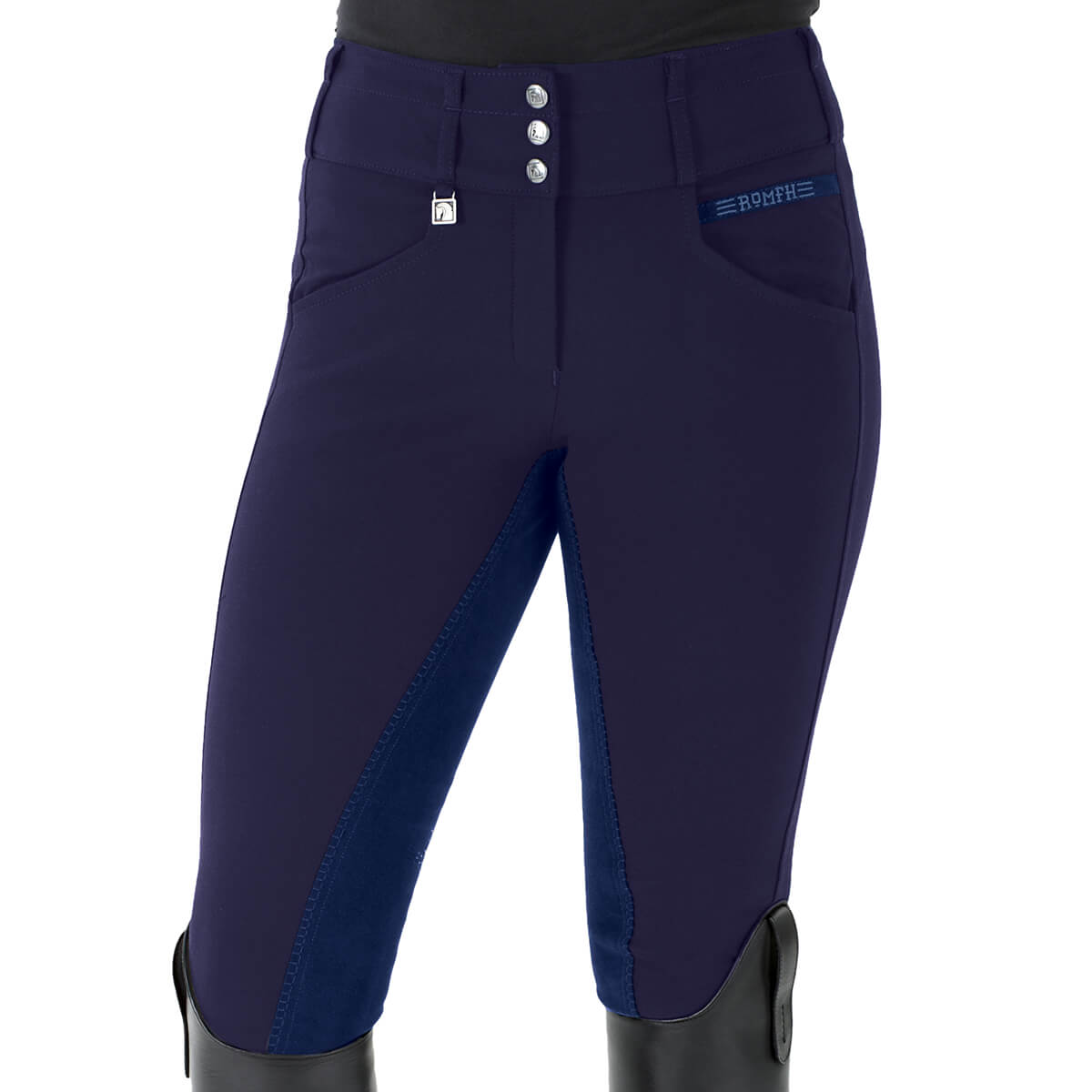 Romfh Champion Full Seat Breeches - Port/Dark Blue Ladies buy Sz. 32R